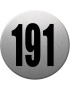 numéroderue191 - gris brossé 10x10cm - Sticker/autocollant