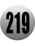 numéroderue219 - gris brossé 10x10cm - Sticker/autocollant