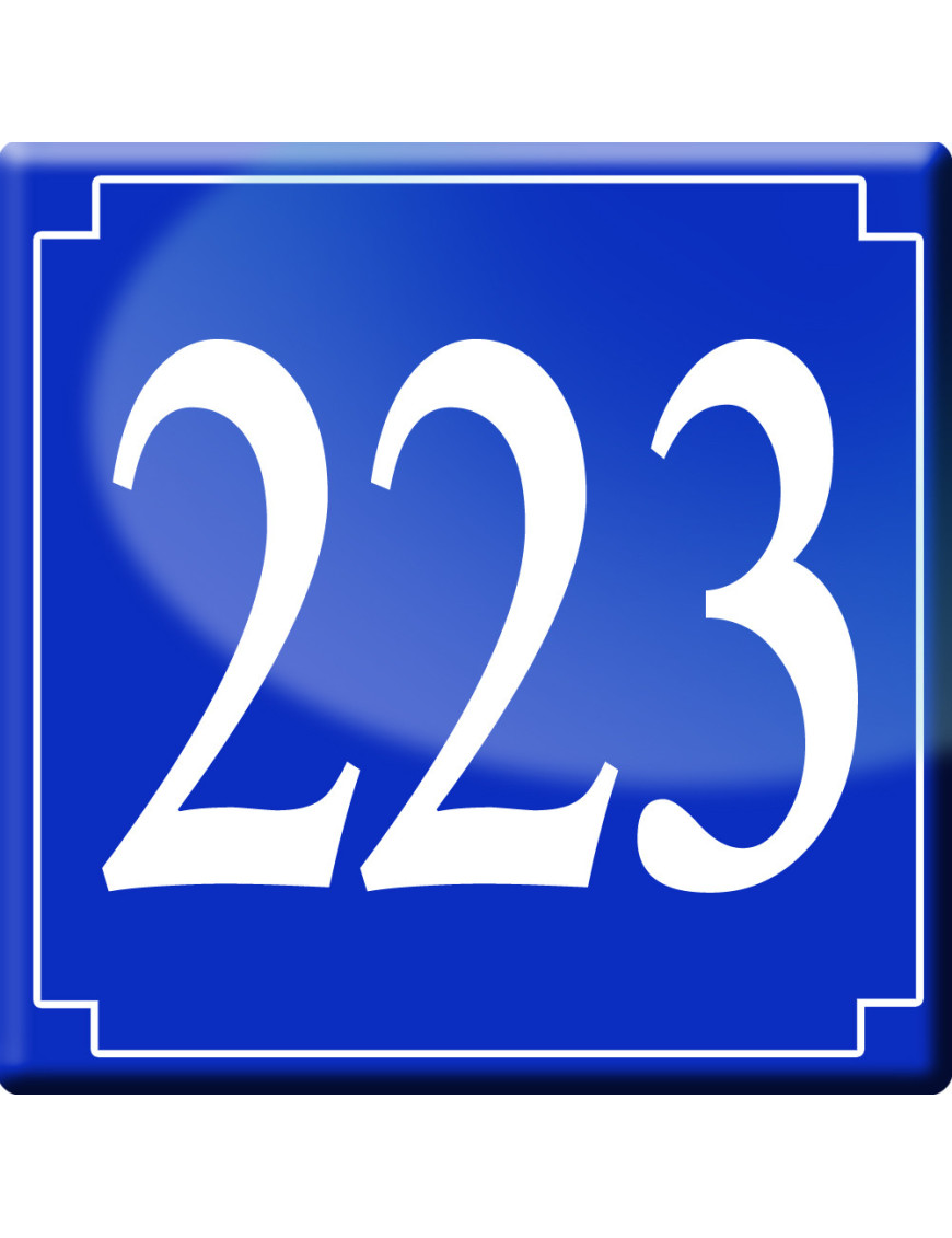 numéroderue223 - classique 10x10cm - Sticker/autocollant