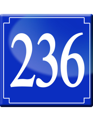 numéroderue236 - classique 10x10cm - Sticker/autocollant