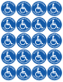 Si tu prends ma place, prends mon handicap - 20 stickers de 5cm - Stic