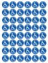 Si tu prends ma place, prends mon handicap - 48fois 2.5x2.5cm - Sticke