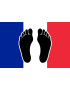 Pieds noirs drapeau Français - 20x13cm - Sticker/autocollant