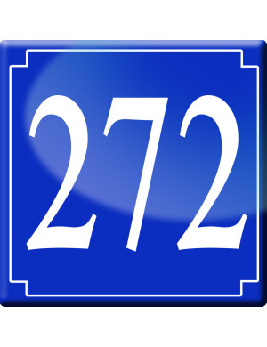 numéroderue272 - classique 10x10cm - Sticker/autocollant