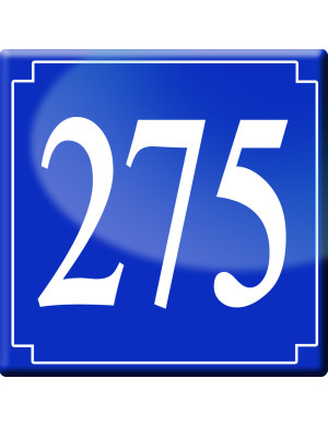 numéroderue275 - classique 10x10cm - Sticker/autocollant