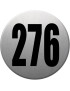 numéroderue276 - gris brossé 10x10cm - Sticker/autocollant