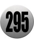 numéroderue295 - gris brossé 10x10cm - Sticker/autocollant