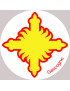 Croix Gascogne - 20cm - Sticker/autocollant