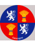 La Gascogne - 20cm - Sticker/autocollant