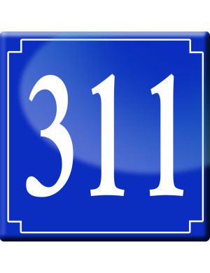 numéroderue311 - classique 10x10cm - Sticker/autocollant