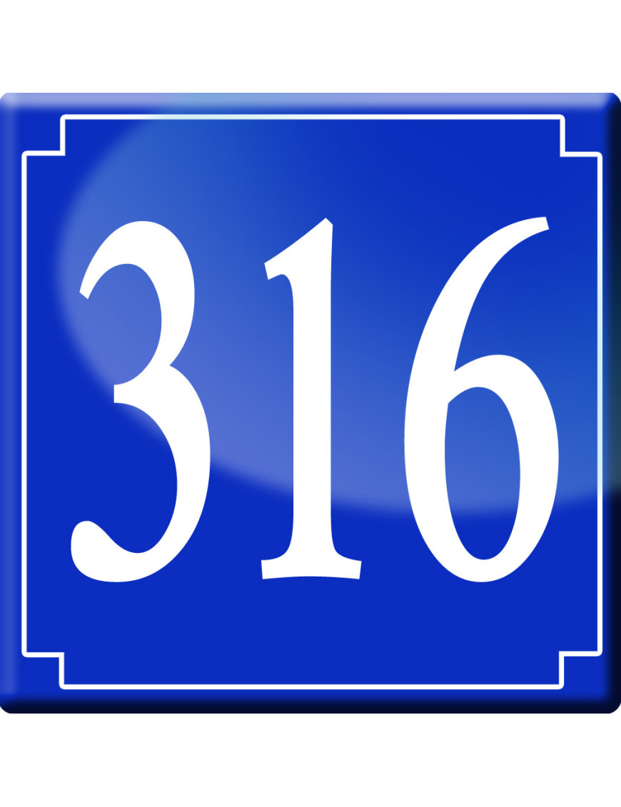 numéroderue316 - classique 10x10cm - Sticker/autocollant