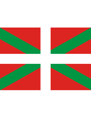 Drapeau Basque - 15x10cm - Sticker/autocollant