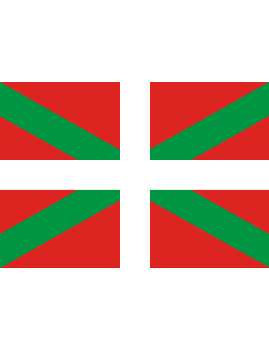 Drapeau Basque - 15x10cm - Sticker/autocollant