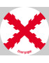 Croix bâtons de Bourgogne - 20cm - Sticker/autocollant