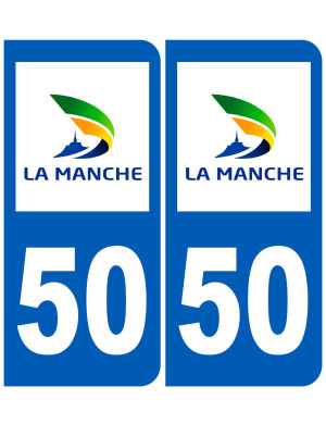 immatriculation 50 (Manche) - Sticker/autocollant