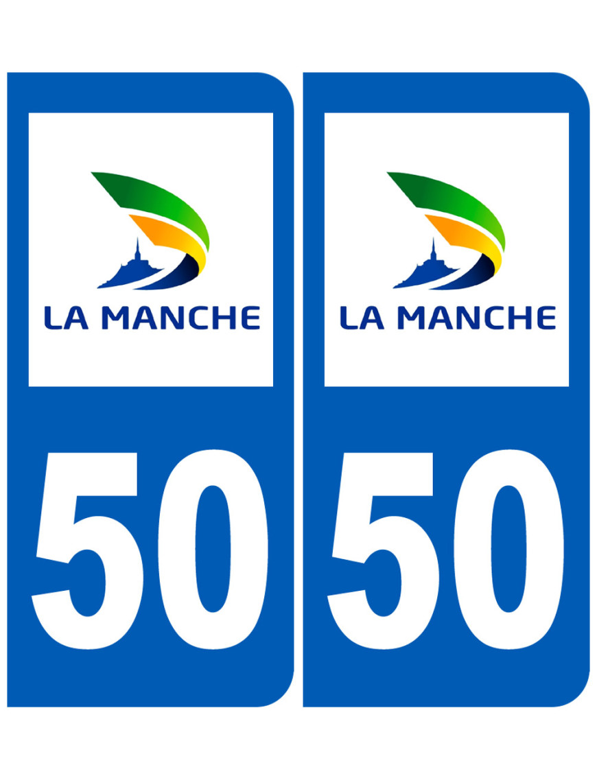 immatriculation 50 (Manche) - Sticker/autocollant