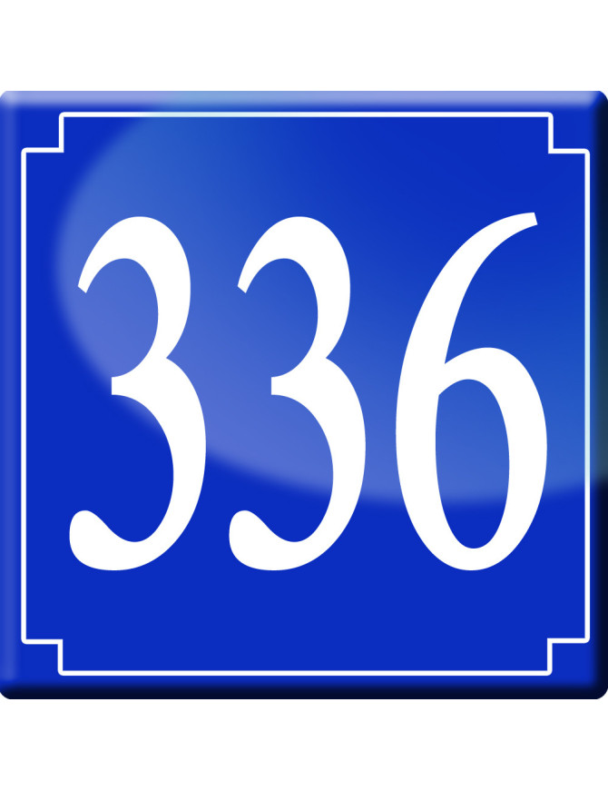 numéroderue336 - classique 10x10cm - Sticker/autocollant