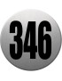 numéroderue346 - gris brossé 10x10cm - Sticker/autocollant