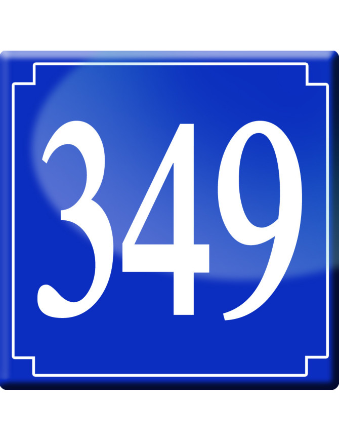 numéroderue349 - classique 10x10cm - Sticker/autocollant