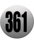 numéroderue361 - gris brossé 10x10cm - Sticker/autocollant