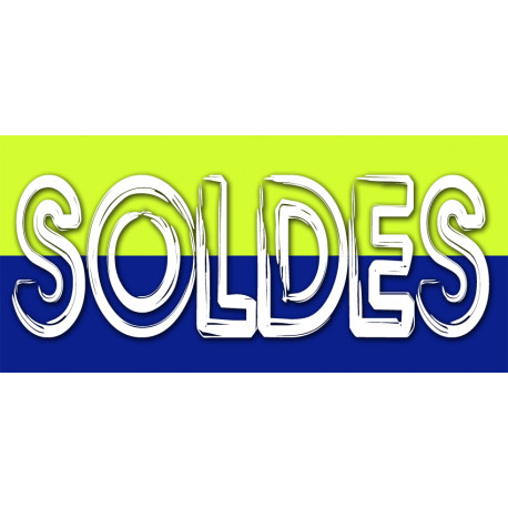 SOLDES V4 - 30x14cm - Autocollant(sticker)