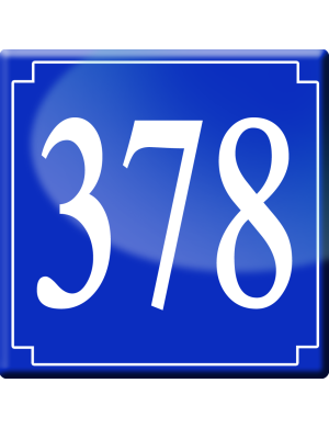 numéroderue378 - classique 10x10cm - Sticker/autocollant