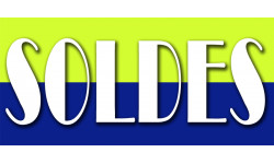SOLDES V8 - 30x14cm - Autocollant(sticker)