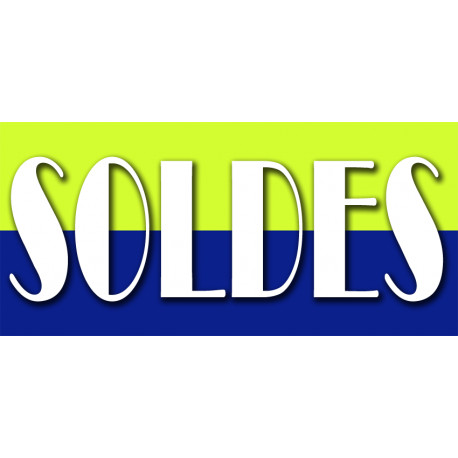 SOLDES V8 - 30x14cm - Autocollant(sticker)