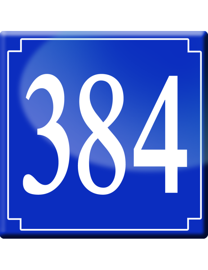 numéroderue384 - classique 10x10cm - Sticker/autocollant
