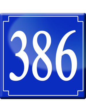 numéroderue386 - classique 10x10cm - Sticker/autocollant