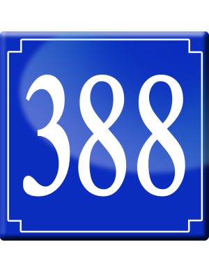 numéroderue388 - classique 10x10cm - Sticker/autocollant