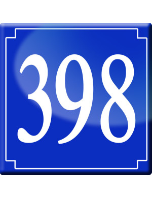 numéroderue398 - classique 10x10cm - Sticker/autocollant