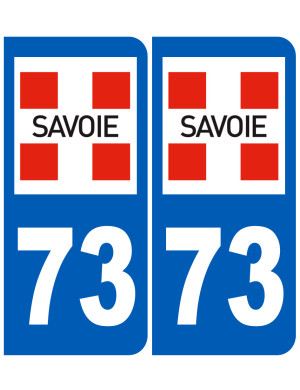 immatriculation 73 (Savoie) - Sticker/autocollant