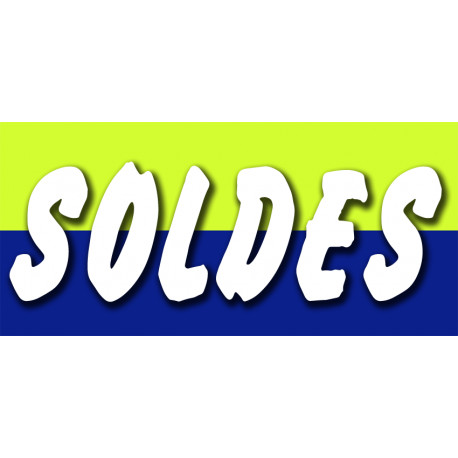 SOLDES V16 - 30x14cm - Autocollant(sticker)