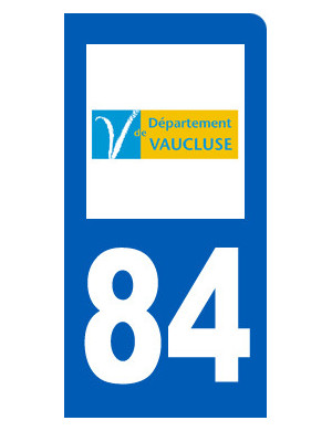 immatriculation motard 84 Vaucluse - Sticker/autocollant