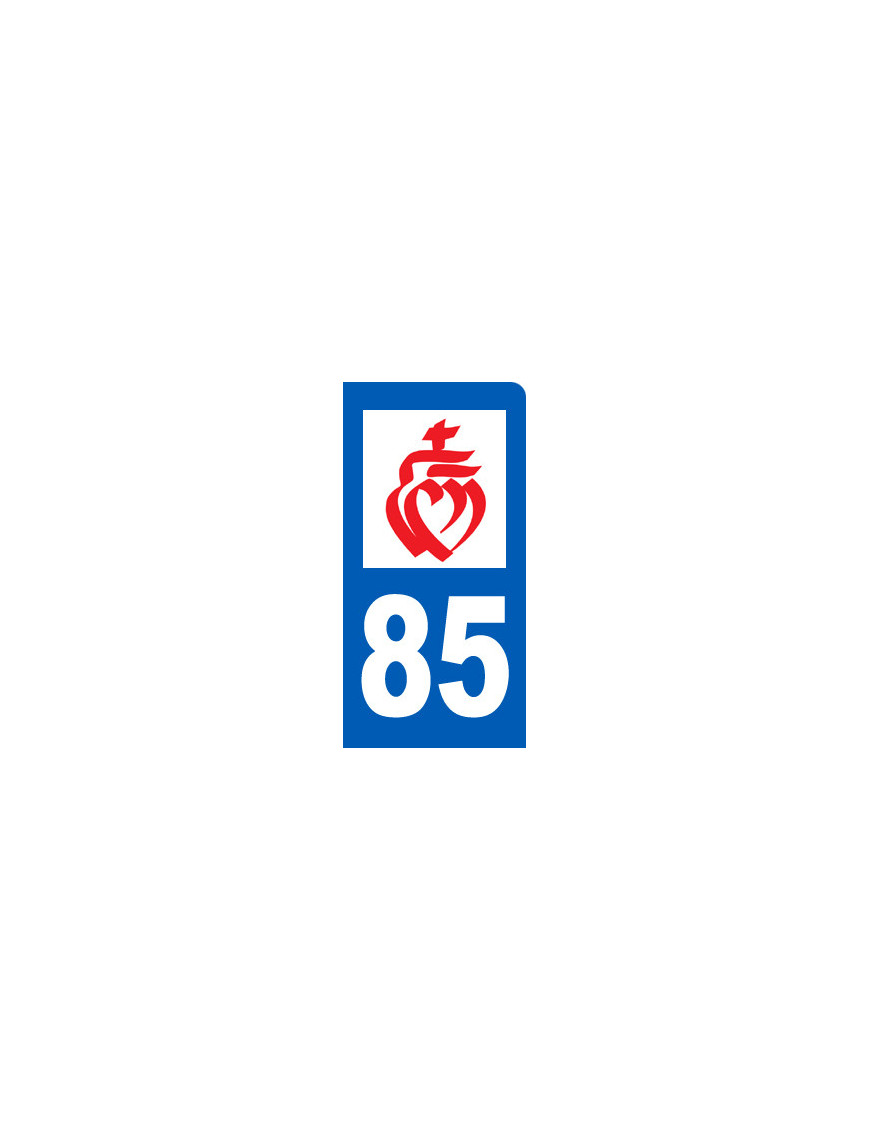 immatriculation motard 85 Vendée - Sticker/autocollant