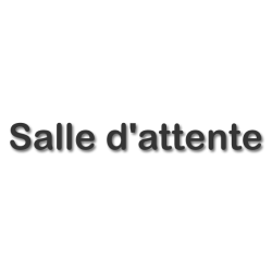 Salle d'attente D - (28x7cm) - Sticker/autocollant