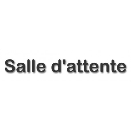 Salle d'attente 4 - (28x7cm) - Autocollant(sticker)