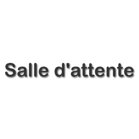 Salle d'attente D - (28x7cm) - Sticker/autocollant