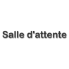 Salle d'attente D - (28x7cm) - Sticker/autocollant