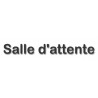 Salle d'attente 4 - (28x7cm) - Autocollant(sticker)