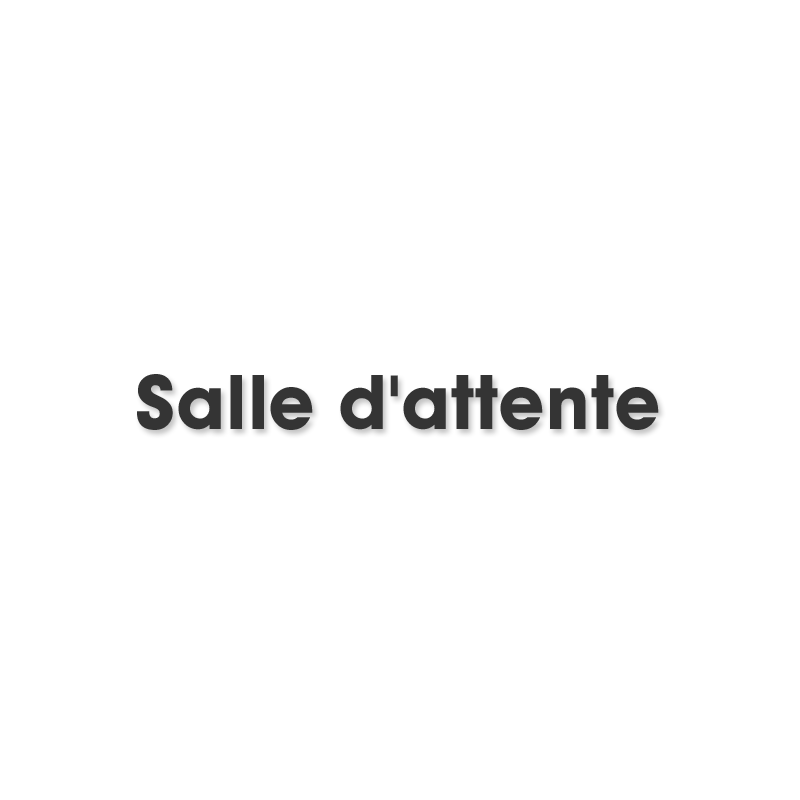 Salle d'attente E (28x7cm) - Sticker/autocollant