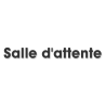 Salle d'attente E (28x7cm) - Sticker/autocollant