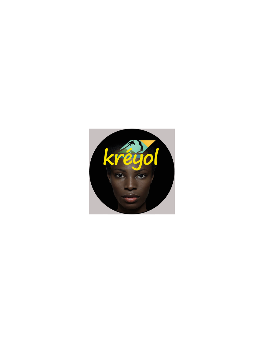 Créole-Kréyol guadeloupe - 15cm - Sticker/autocollant