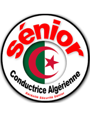 conductrice Sénior Algérienne - 15cm - Sticker/autocollant