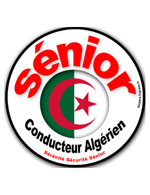 conducteur Sénior Algérien - 15cm - Sticker/autocollant