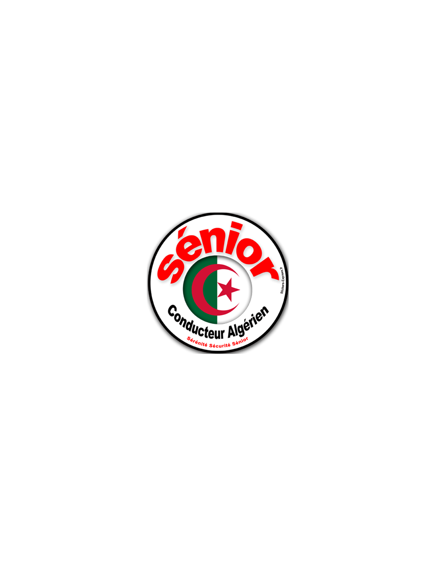 conducteur Sénior Algérien - 15cm - Sticker/autocollant