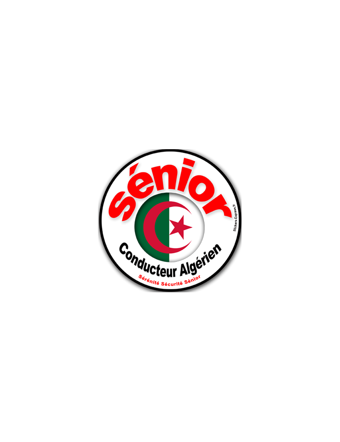 conducteur Sénior Algérien - 15cm - Sticker/autocollant