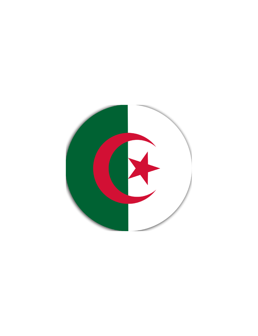 Algérie - 20cm - Sticker/autocollant