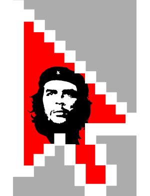 Curseur flèche Cuba - 29x18.3cm - Sticker/autocollant